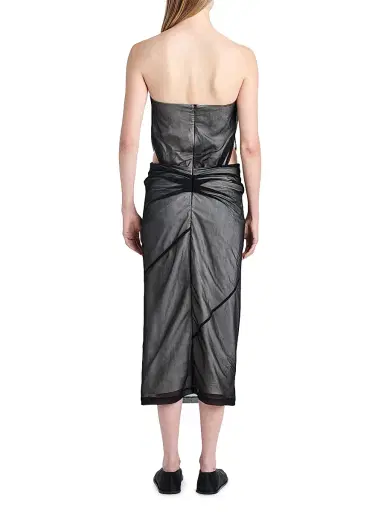 Proenza Schouler Women's Gwen Strapless Cut-Out Midi-Dress - Black | Thumbnail 4