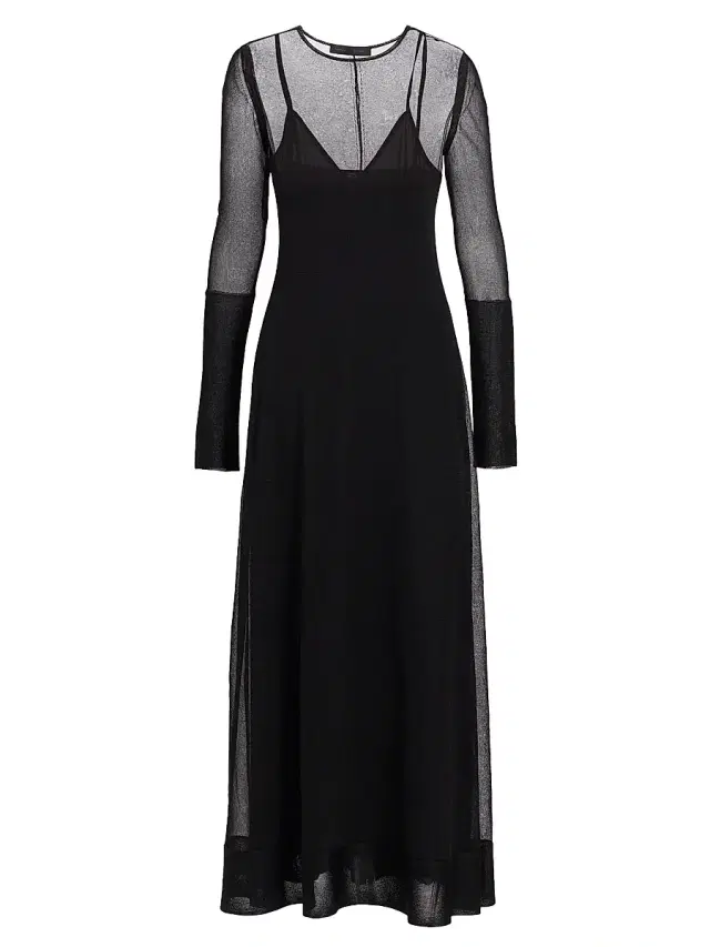 Proenza Schouler Women's Anneliese Silk Organza Maxi Dress - Black