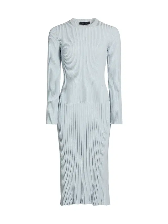 Proenza Schouler Women's Kenna Rib-Knit Midi-Dress - Pale Blue