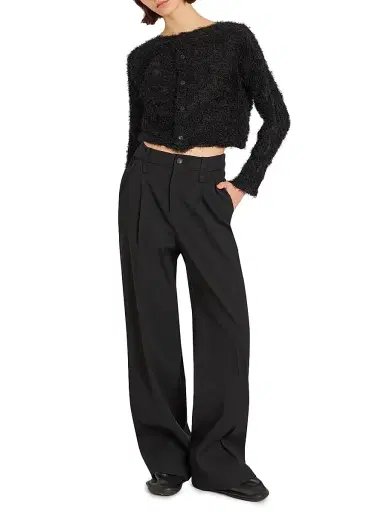 Issey Miyake Women's Shifted Misty Pleats Cardigan - Black | Thumbnail 2