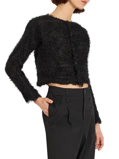 Issey Miyake Women's Shifted Misty Pleats Cardigan - Black | Thumbnail 4