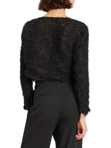 Issey Miyake Women's Shifted Misty Pleats Cardigan - Black | Thumbnail 5