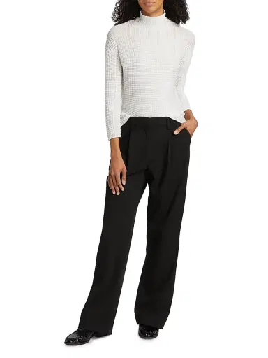 Issey Miyake Women's Grid Pleat Top - White - Size Small | Thumbnail 2