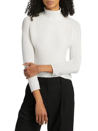 Issey Miyake Women's Grid Pleat Top - White - Size Small | Thumbnail 3
