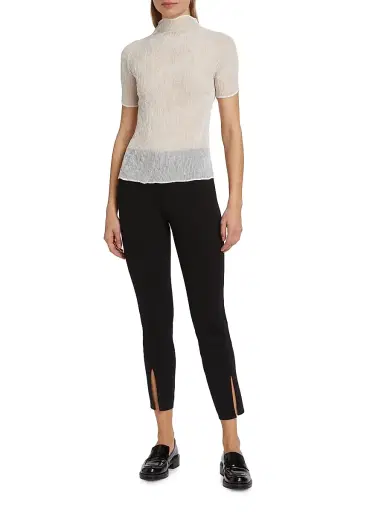 Issey Miyake Women's Chiffon Twist Smokey Blouse - White - Size XS | Thumbnail 2