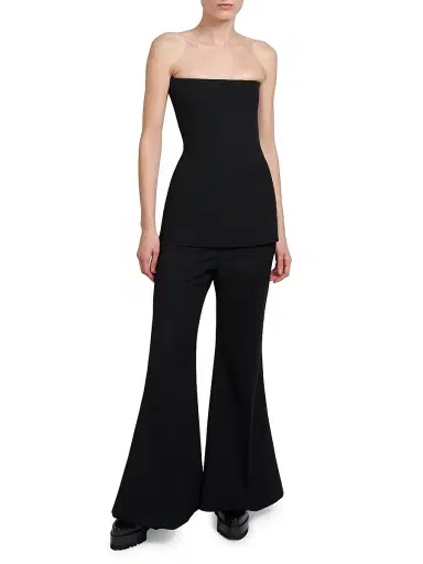 Victoria Beckham Women's Crepe Strapless Corset Top | Thumbnail 2 Victoria Beckham Women's Crepe Strapless Corset Top | Thumbnail 2