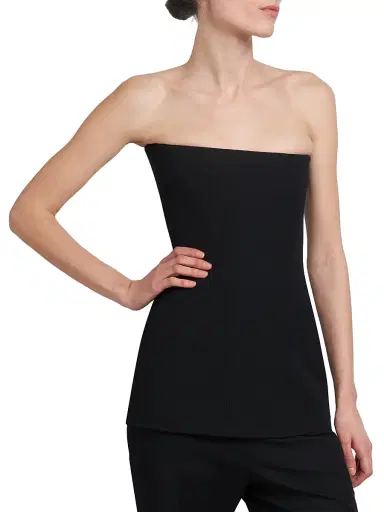 Victoria Beckham Women's Crepe Strapless Corset Top | Thumbnail 4 Victoria Beckham Women's Crepe Strapless Corset Top | Thumbnail 4