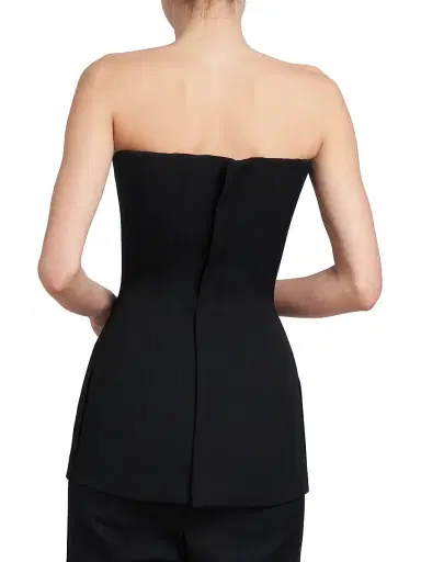 Victoria Beckham Women's Crepe Strapless Corset Top | Thumbnail 5 Victoria Beckham Women's Crepe Strapless Corset Top | Thumbnail 5