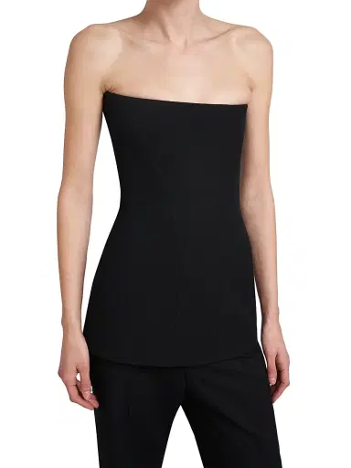Victoria Beckham Women's Crepe Strapless Corset Top | Thumbnail 6 Victoria Beckham Women's Crepe Strapless Corset Top | Thumbnail 6