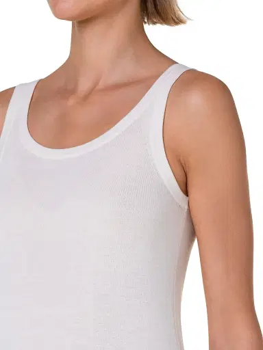 Akris punto Women's Elements Wool Tank Top - Cream - Size 14 | Thumbnail 6