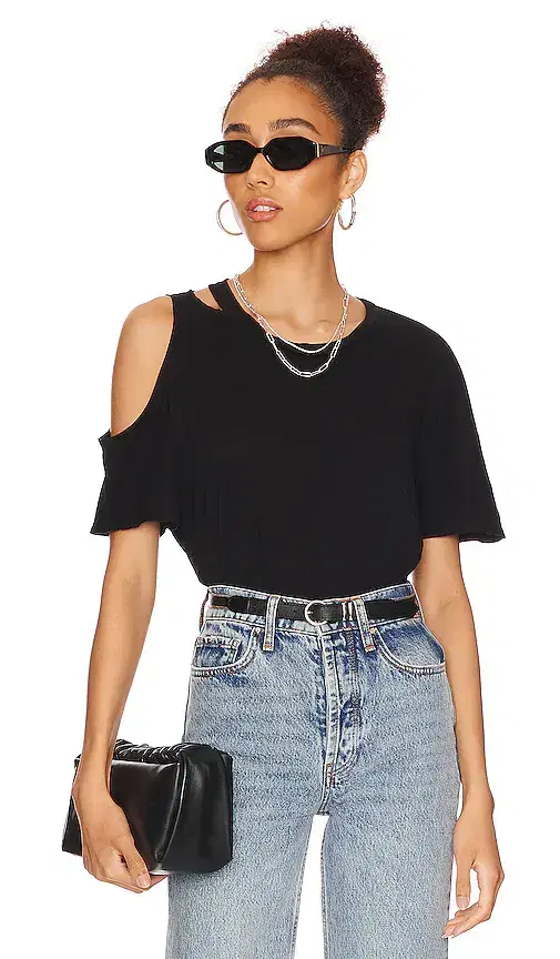 Verdugo Crew Neck Tee with Cutout