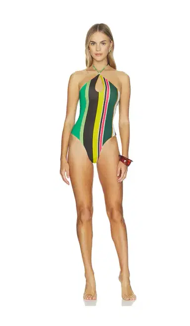 SEVEN WONDERS Amoree Keyhole One Piece Swimsuit | Thumbnail 1