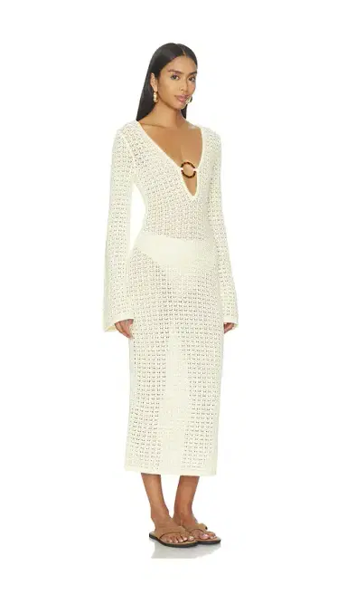 Stone Cold Fox x REVOLVE Averi Pointelle Midi Dress | Thumbnail 2 Stone Cold Fox x REVOLVE Averi Pointelle Midi Dress | Thumbnail 2