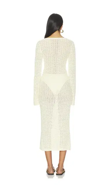 Stone Cold Fox x REVOLVE Averi Pointelle Midi Dress | Thumbnail 3 Stone Cold Fox x REVOLVE Averi Pointelle Midi Dress | Thumbnail 3
