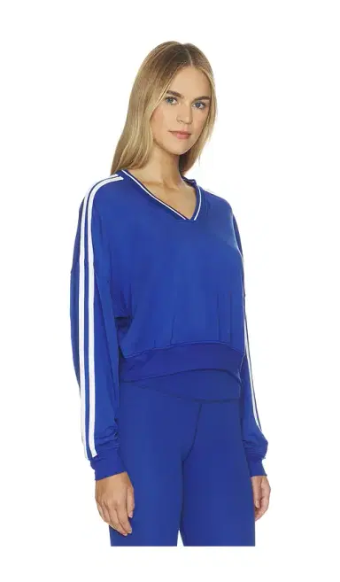 Splits59 Ellie Fleece V Neck Sweatshirt | Thumbnail 2
