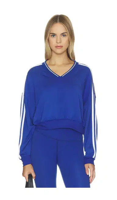 Splits59 Ellie Fleece V Neck Sweatshirt | Thumbnail 1