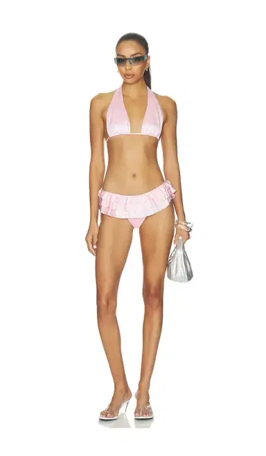 Skims Satin Swim Ruffle Bikini Bottom | Thumbnail 4 Skims Satin Swim Ruffle Bikini Bottom | Thumbnail 4
