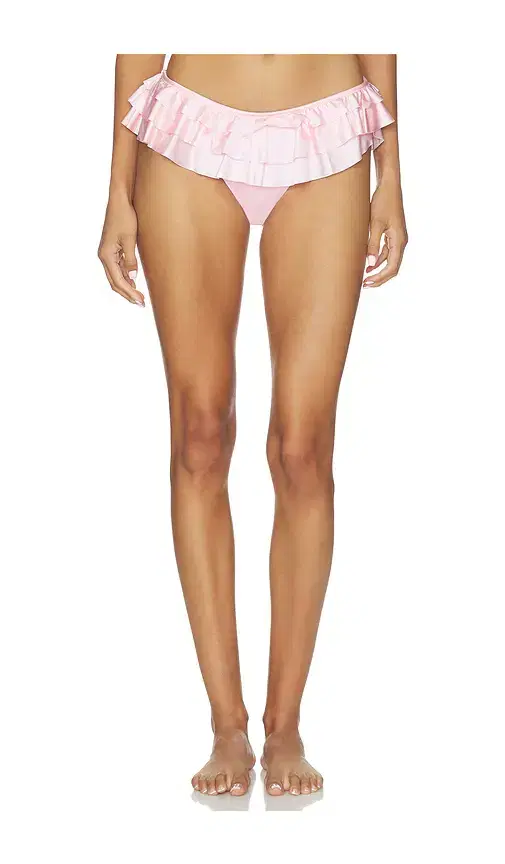 SKIMS Satin Swim Ruffle Bikini Bottom