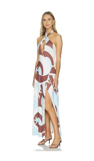 SEVEN WONDERS Kamilla Keyhole Twist Maxi Dress | Thumbnail 2