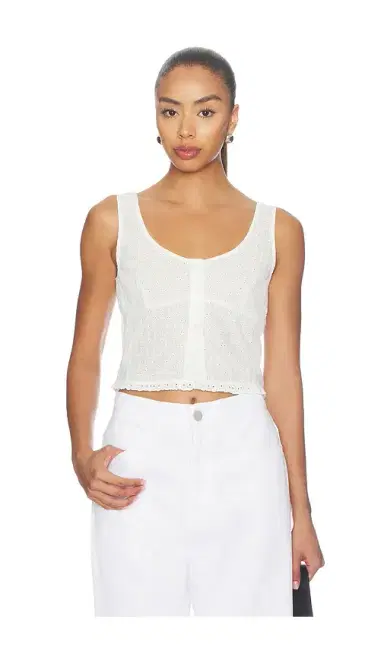 GOOD AMERICAN The Eyelet Top | Thumbnail 1