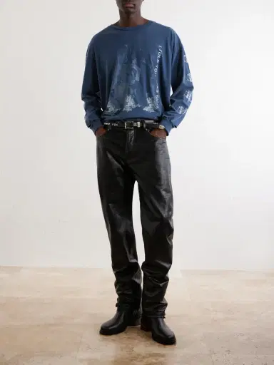 Enfants Riches Déprimés Tommy Tonsil Straight-Leg Leather Trousers - Men | Thumbnail 2 Enfants Riches Déprimés Tommy Tonsil Straight-Leg Leather Trousers - Men | Thumbnail 2