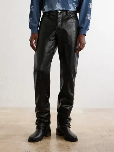 Enfants Riches Déprimés Tommy Tonsil Straight-Leg Leather Trousers - Men | Thumbnail 3 Enfants Riches Déprimés Tommy Tonsil Straight-Leg Leather Trousers - Men | Thumbnail 3