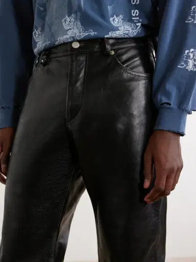 Enfants Riches Déprimés Tommy Tonsil Straight-Leg Leather Trousers - Men | Thumbnail 5 Enfants Riches Déprimés Tommy Tonsil Straight-Leg Leather Trousers - Men | Thumbnail 5