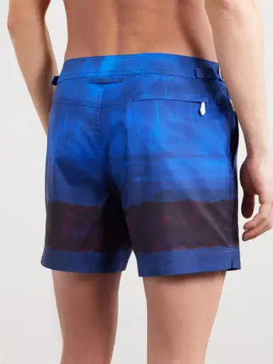 Tom Ford Straight-Leg Mid-Length Dégradé Swim Shorts - Men | Thumbnail 3 Tom Ford Straight-Leg Mid-Length Dégradé Swim Shorts - Men | Thumbnail 3