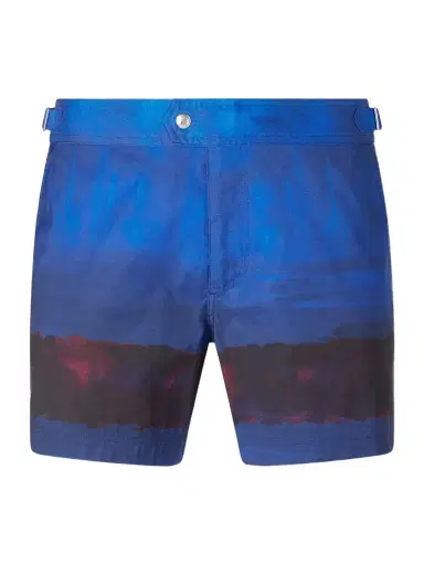 Tom Ford Straight-Leg Mid-Length Dégradé Swim Shorts - Men | Thumbnail 1 Tom Ford Straight-Leg Mid-Length Dégradé Swim Shorts - Men | Thumbnail 1