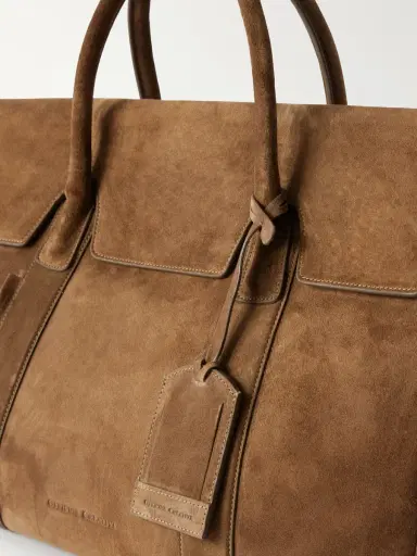 Officine Creative Bostonian 001 Suede Weekend Bag - Men | Thumbnail 5
