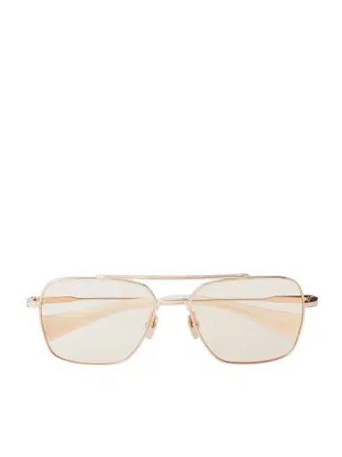 DITA Flight-Seven Aviator-Style Gold-Tone Titanium Sunglasses - Men | Thumbnail 1 DITA Flight-Seven Aviator-Style Gold-Tone Titanium Sunglasses - Men | Thumbnail 1
