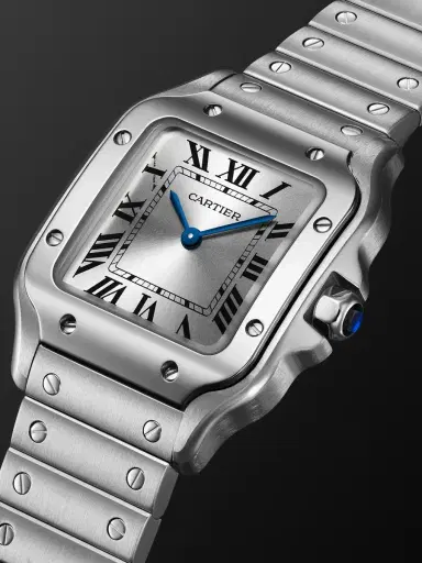 Cartier Santos de Small Stainless Steel Interchangeable Watch, Ref. WSSA0082 - Men | Thumbnail 3 Cartier Santos de Small Stainless Steel Interchangeable Watch, Ref. WSSA0082 - Men | Thumbnail 3