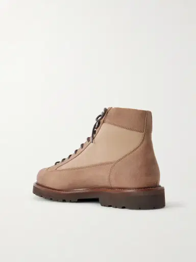 Brunello Cucinelli Nylon-Trimmed Suede Hiking Boots - Men | Thumbnail 4 Brunello Cucinelli Nylon-Trimmed Suede Hiking Boots - Men | Thumbnail 4