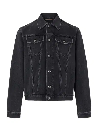 Canali Leather-Trimmed Denim Jacket - Men | Thumbnail 1