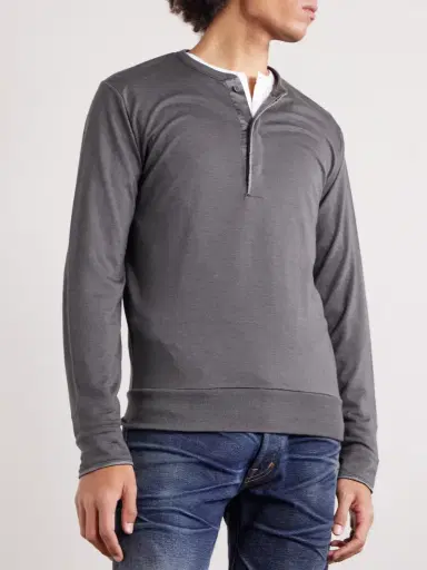 Tom Ford Slim-Fit Cashmere, Wool and Silk-Blend Sweatshirt - Men | Thumbnail 3 Tom Ford Slim-Fit Cashmere, Wool and Silk-Blend Sweatshirt - Men | Thumbnail 3
