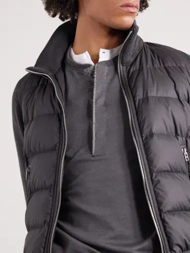 Tom Ford Slim-Fit Cashmere, Wool and Silk-Blend Sweatshirt - Men | Thumbnail 5 Tom Ford Slim-Fit Cashmere, Wool and Silk-Blend Sweatshirt - Men | Thumbnail 5