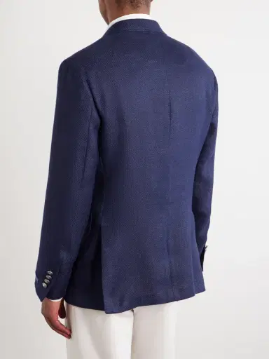 Polo Ralph Lauren Logo-Embroidered Linen-Hopsack Blazer - Men | Thumbnail 4 Polo Ralph Lauren Logo-Embroidered Linen-Hopsack Blazer - Men | Thumbnail 4