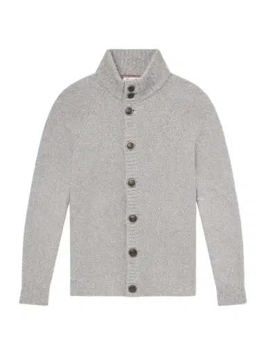 Brunello Cucinelli Virgin Wool, Silk and Cotton-Blend Cardigan - Men | Thumbnail 1