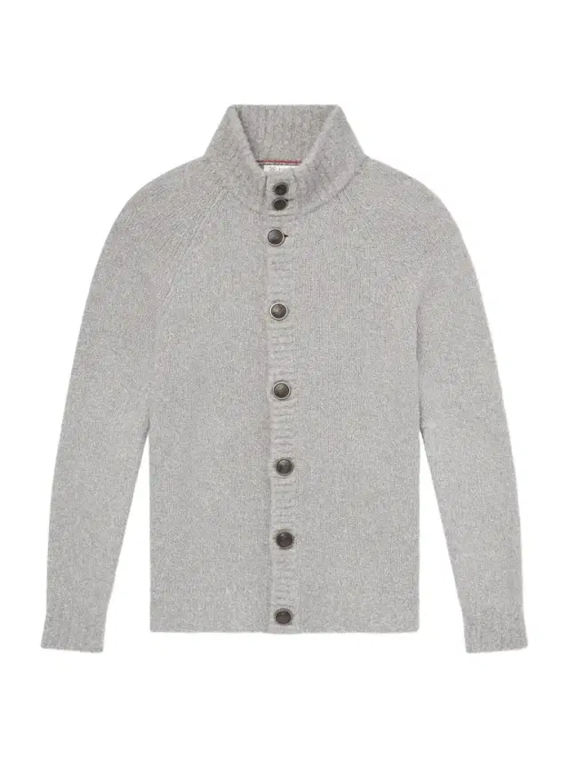 Virgin Wool, Silk and Cotton-Blend Cardigan - Men