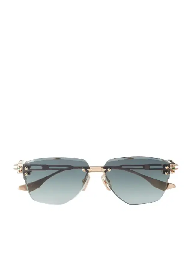 Hyperlux-2000 Square-Frame Gold-Tone Titanium Sunglasses - Men