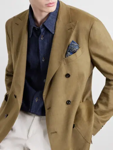dunhill Printed Silk-Satin Pocket Square - Men | Thumbnail 2 dunhill Printed Silk-Satin Pocket Square - Men | Thumbnail 2