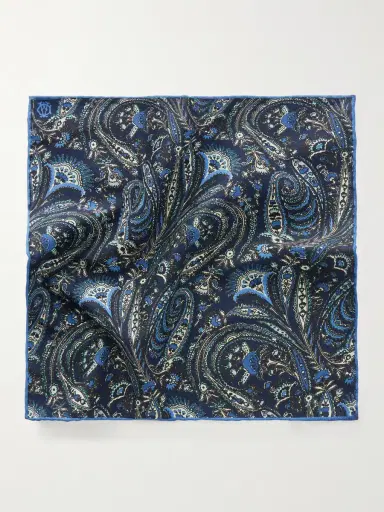 dunhill Printed Silk-Satin Pocket Square - Men | Thumbnail 3 dunhill Printed Silk-Satin Pocket Square - Men | Thumbnail 3