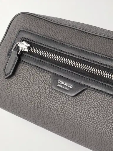 Tom Ford Full-Grain Leather Wash Bag - Men | Thumbnail 3