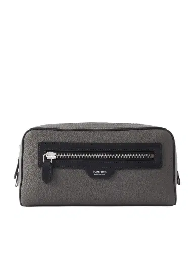 Tom Ford Full-Grain Leather Wash Bag - Men | Thumbnail 1