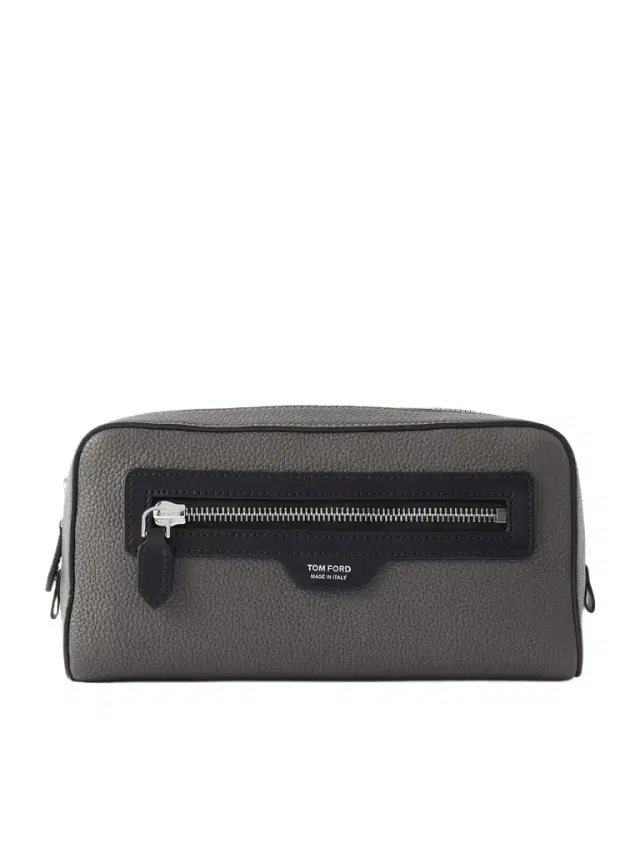 Tom Ford Full-Grain Leather Wash Bag - Men