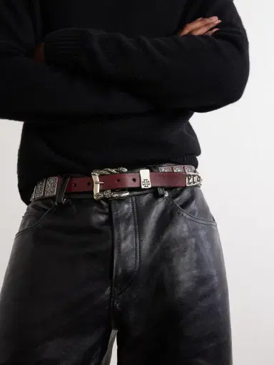 Enfants Riches Déprimés St.Teresa 2cm Studded Leather Belt - Men | Thumbnail 2