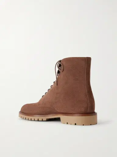 Brunello Cucinelli Suede Lace-Up Boots - Men | Thumbnail 4