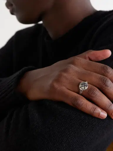 Enfants Riches Déprimés X Sterling Silver Ring - Men | Thumbnail 2 Enfants Riches Déprimés X Sterling Silver Ring - Men | Thumbnail 2