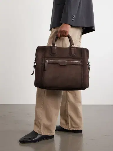 Officine Creative Jules 007 Leather Briefcase - Men | Thumbnail 2 Officine Creative Jules 007 Leather Briefcase - Men | Thumbnail 2