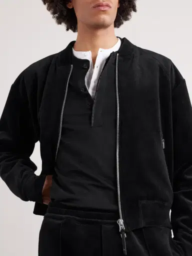 Tom Ford Slim-Fit Cashmere, Wool and Silk-Blend Sweatshirt - Men | Thumbnail 5 Tom Ford Slim-Fit Cashmere, Wool and Silk-Blend Sweatshirt - Men | Thumbnail 5